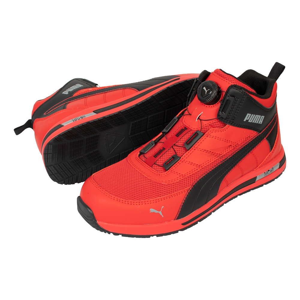 v[} JAPAN URBAN SWITCHBACK DISC MID bh 25.0cm PUMA SAFETY 63.215.0-RED-25.0
