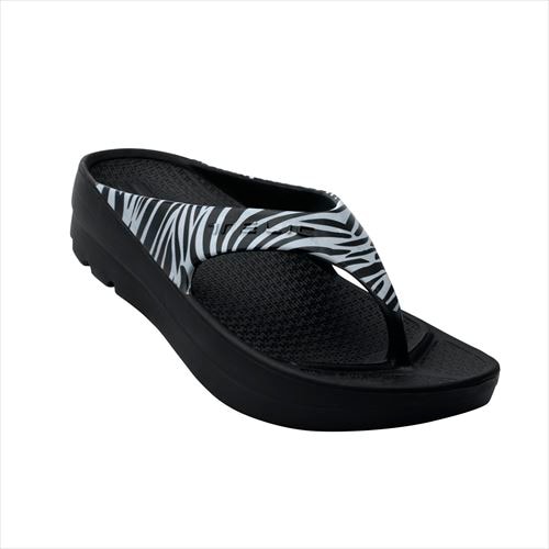 TELIC Jo[T_ W-FLIPFLOPiZebraETCYFXS(22-22.5cm)j  T_ jZbNX W-FLIPFLOP-ZR-XS