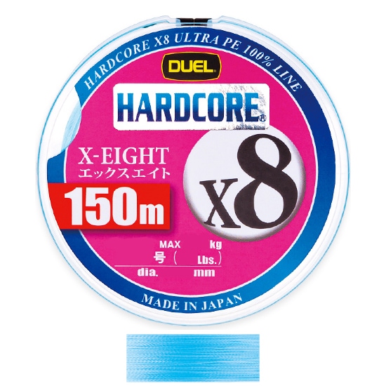 DUEL n[hRA X8 150m Vo[(1/MAX20lb) fG HARDCORE PEC H3296-S