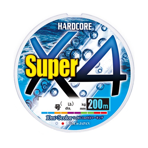 DUEL n[hRA X[p[ X4 200m 10m×5F(1.5/25lb) fG HARDCORE PEC H4308-5C