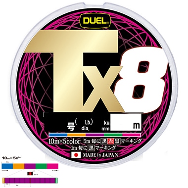 DUEL Tx8 300m 5F×10m(2/38lb) fG PEC H4343-5C